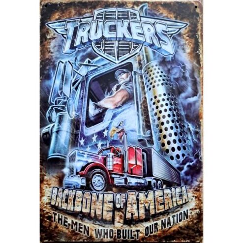 Truckers Backbone - metalen bord