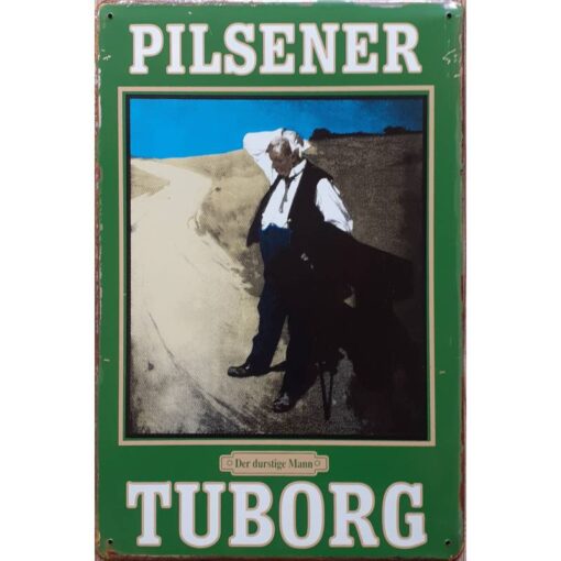 Tuborg Pilsener - metalen bord
