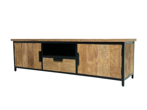 Tv-meubel Tomar 180cm Zwart bruin