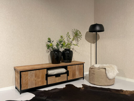 Tv-meubel Tomar 180cm Zwart bruin