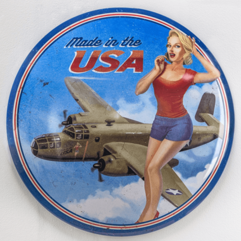 USA Pin-up Dome - metalen bord