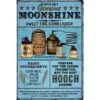 Uncle Abe's Moonshine drank - metalen bord