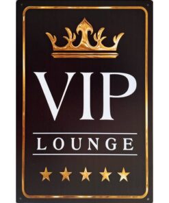 VIP Lounge - metalen bord