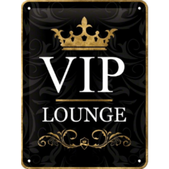 VIP lounge - metalen bord