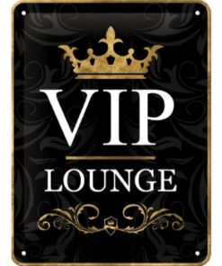 VIP lounge - metalen bord
