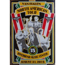 Van Halen North American Tour - metalen bord