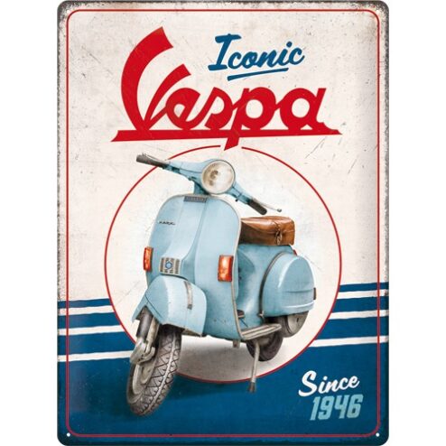 Vespa - Iconic since 1946 - metalen bord