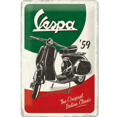 Vespa Original Italian - metalen bord