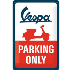 Vespa Parking only - metalen bord