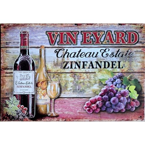 Vineyard - metalen bord