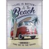 Volkswagen Beach with shiny elements- Special Edition - metalen bord
