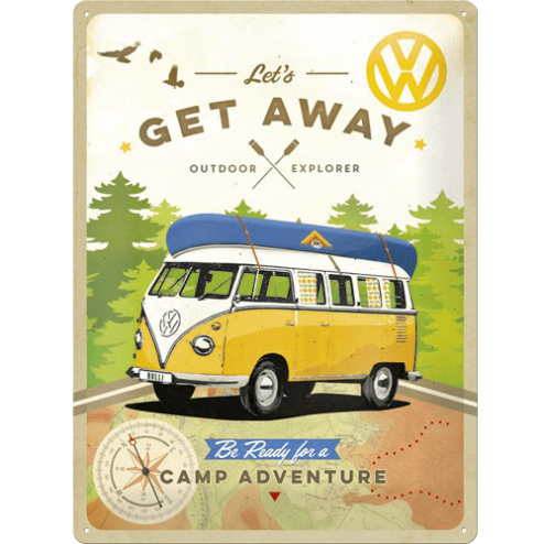 Volkswagen Get Away - metalen bord