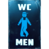 WC Men - metalen bord