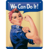 We can do it - metalen bord