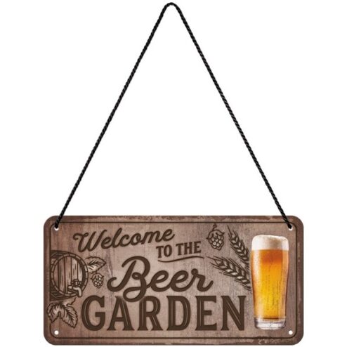 Welcome to the Beer garden - metalen bord