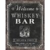 Whiskey Bar - metalen bord