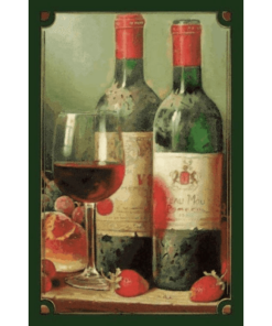Wine Red Pomerol - metalen bord