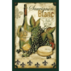 Wine Sauvignon Blanc - metalen bord
