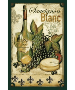 Wine Sauvignon Blanc - metalen bord