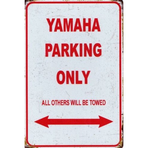 Yahama Parking only - metalen bord