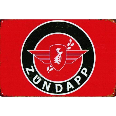 Zundapp Logo Red - metalen bord