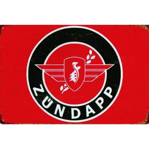 Zundapp Logo Red - metalen bord