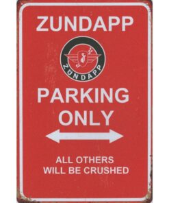 Zündapp Parking - metalen bord