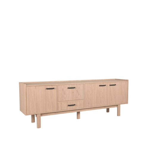 Dressoir Kraven Naturel Eikenhout 220cm