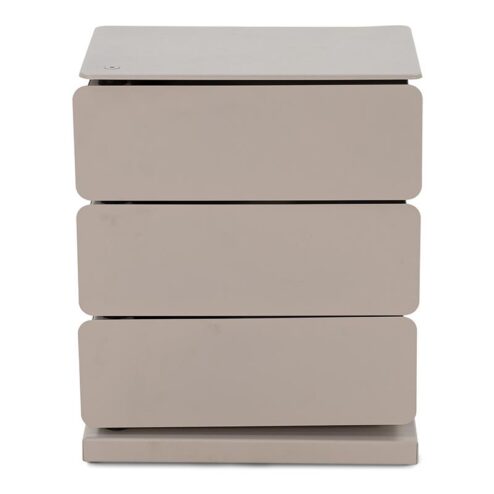 Rodman industrieel Schoenenkast 3 lade Taupe metaal