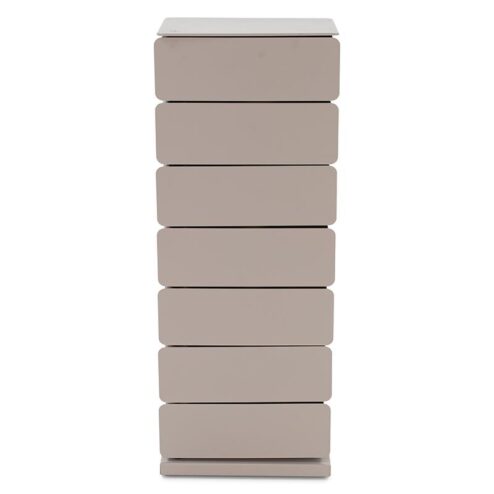 Rodman industrieel Schoenenkast 7 lade Taupe metaal