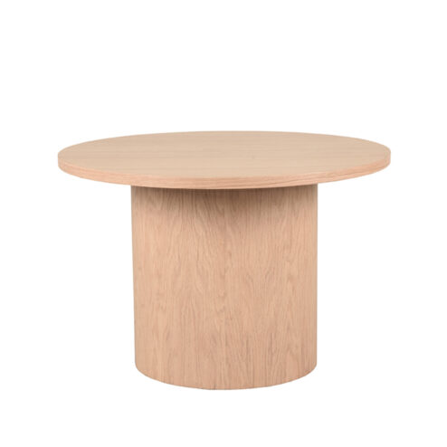 Salontafel Niko hoog Naturel Eikenhout rond 60cm