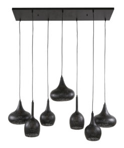 Goldberg 7-lichts Hanglamp Zwart