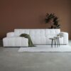 Bank Wave Chaise longue links Modesto wit