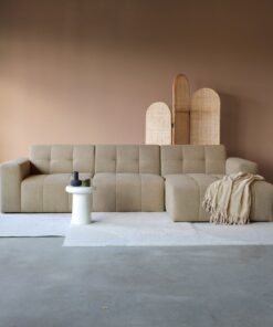 Bank Wave Chaise longue rechts Taupe
