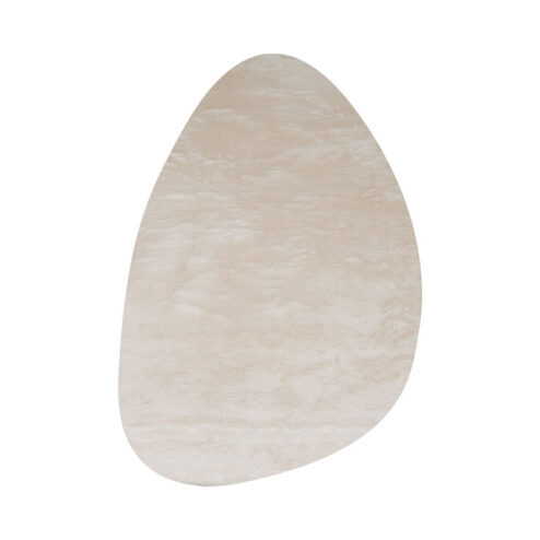 Suave vloerkleed kiezelvorm beige