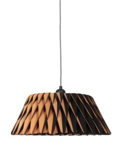 Hanglamp Maze 1-lichts donker hout