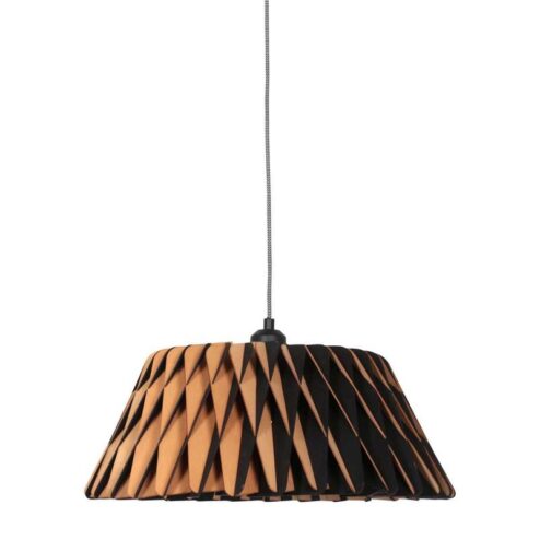 Hanglamp Maze 1-lichts donker hout