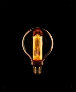 Led lamp Kooldraad Rond 8cm E27 Amber
