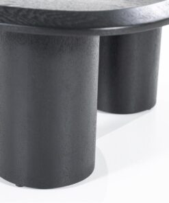 Diego Salontafel zwart Eikenhout 106 cm