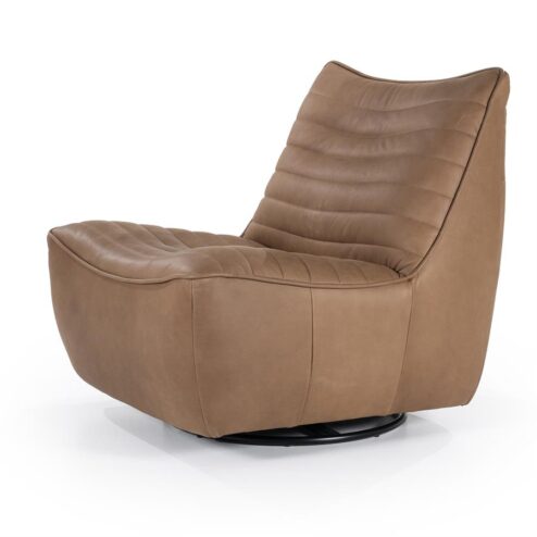 Jason Fauteuil Bruin leer