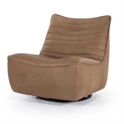 Jason Fauteuil Bruin leer