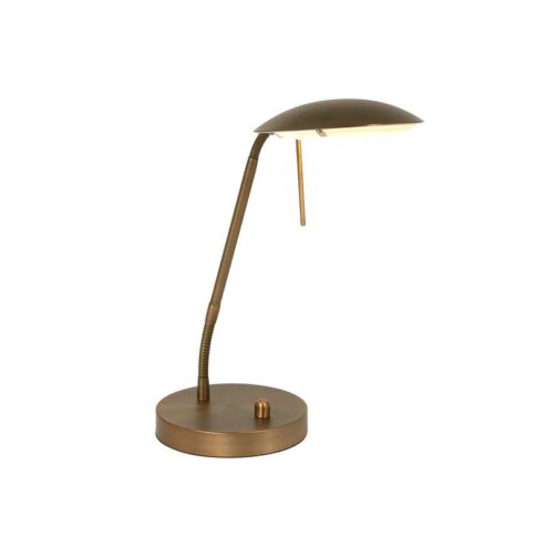 Fargo 1-lichts Bureaulamp Brons