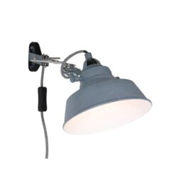 Ross 1-lichts Wandlamp Grijs