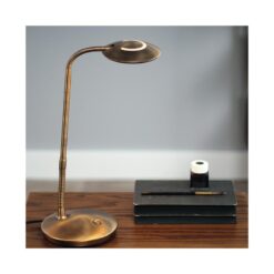 Coraline 1-lichts Bureaulamp Brons