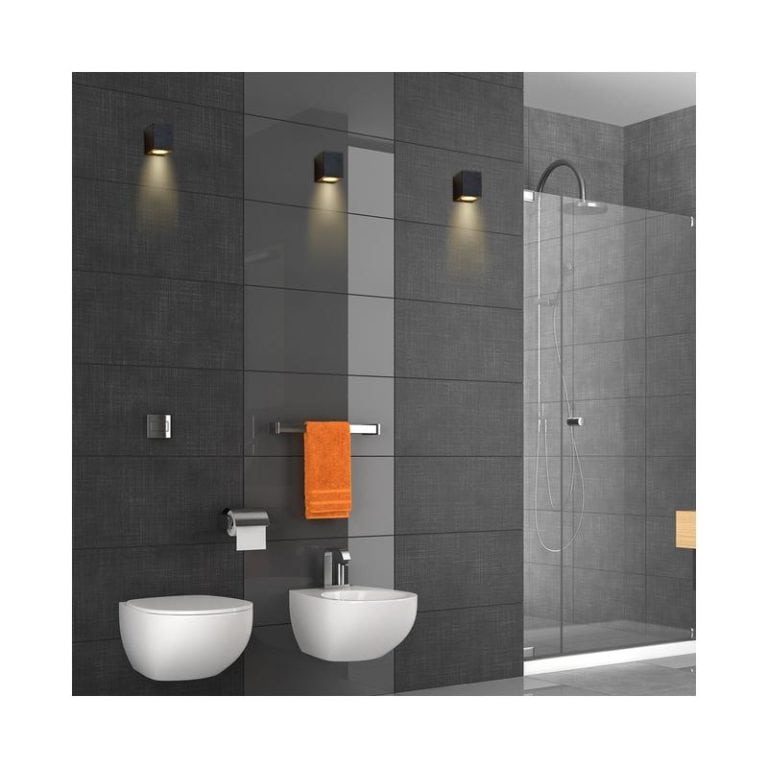 Zwarte buitenlamp modern, Scor, IP44