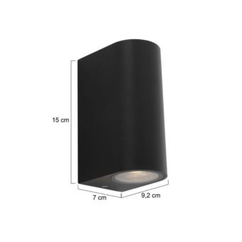 Lucande LED buitenlamp Belna (modern) in Zwart uit aluminium, inclusief lichtbron - tuinpad verlichting Lucande LED buitenlamp Belna (modern) in Zwart uit aluminium, inclusief lichtbron - tuinpad verlichting