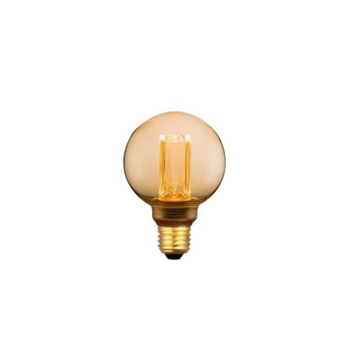 Led lamp Kooldraad Rond 8cm E27 Amber 3 standen