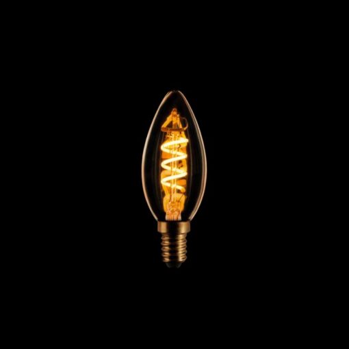 Led lamp Spiraal Kaars E27 Gold