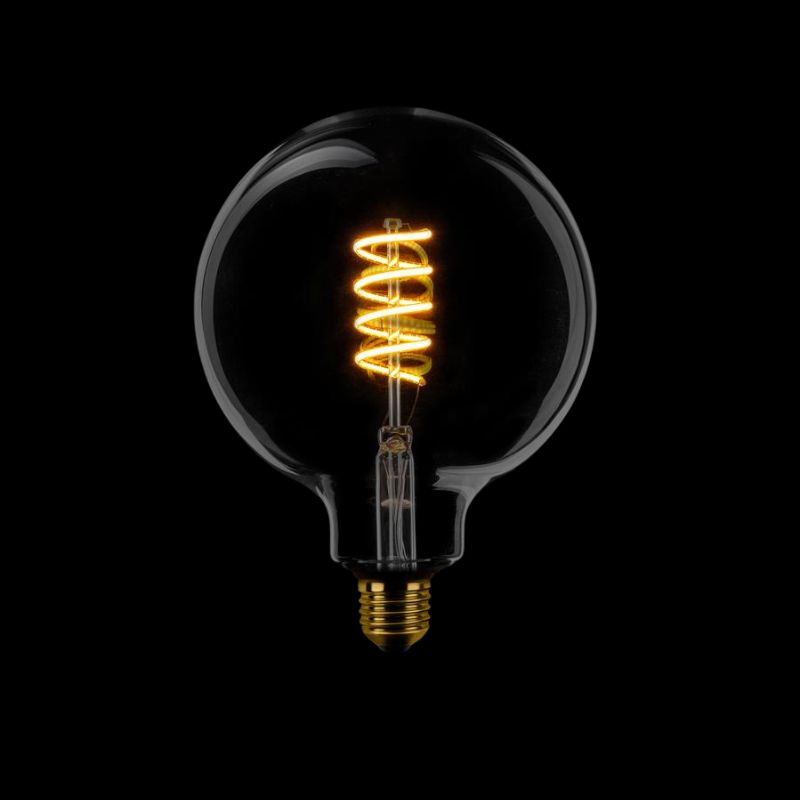 Led lamp Spiraal Rond 8cm E27 Helder
