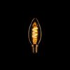 Led lamp Spiraal Kaars E14 Gold 3 standen